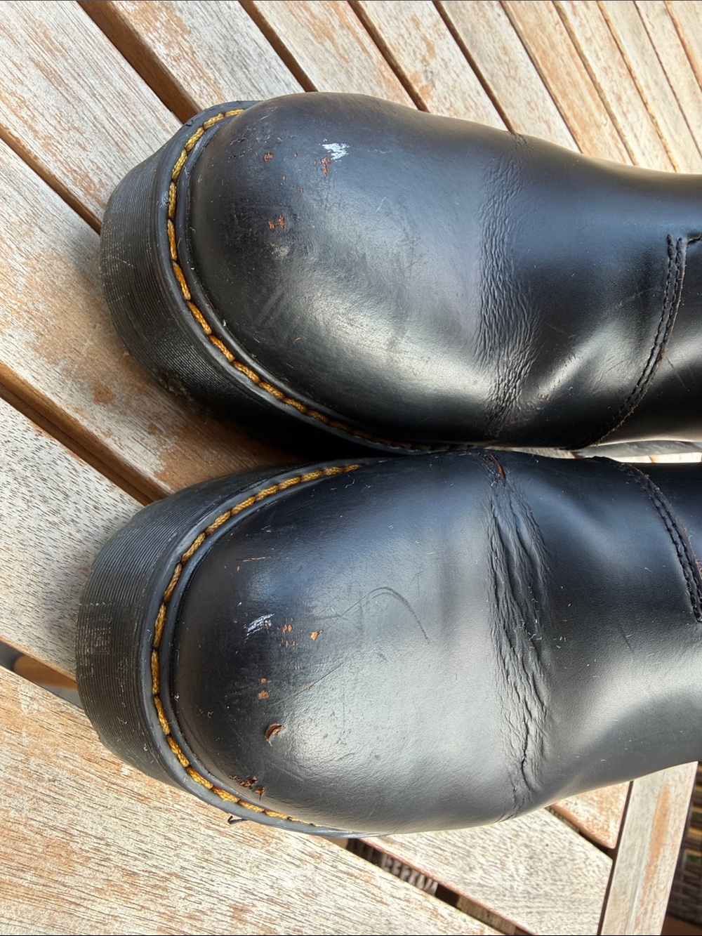 Dr. Martens Black Chunky Chelsea Ankle Boots - Picture 4 of 7